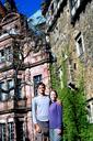Maciej and Ashe at Ksiaz Castle.
